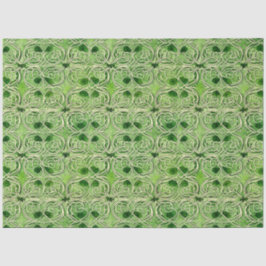 Celtic Irish Grönt och Guld Ornate Mönster 2