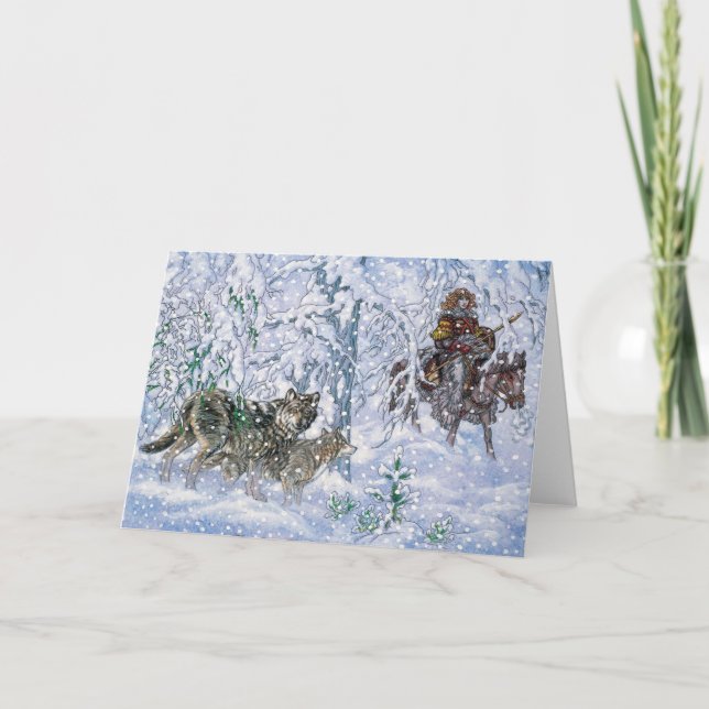 Celtic Irish jul Card Nessa Helgkort (Framsida)