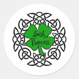 Celtic Irish Princess Runt Klistermärke
