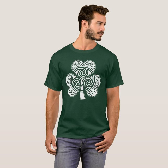 Celtic Irish Shamrock Lucky Design Ireland Eire Tröja (Hel framsida)