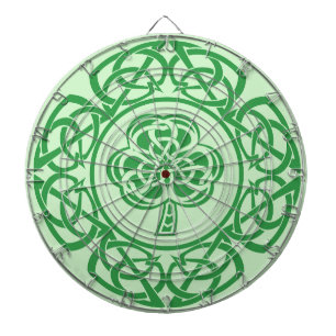 Celtic Irish Shamrock Shield Traditional Irish Darttavla