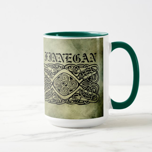 celtic irländska efternamnheligsymboler mugg (Höger)