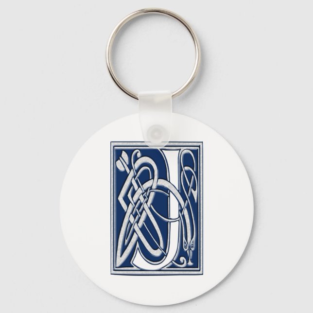 Celtic J Monogram Nyckelring (Framsida)