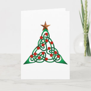 celtic julgran helgkort