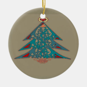 Celtic julgranprydnad julgransprydnad keramik