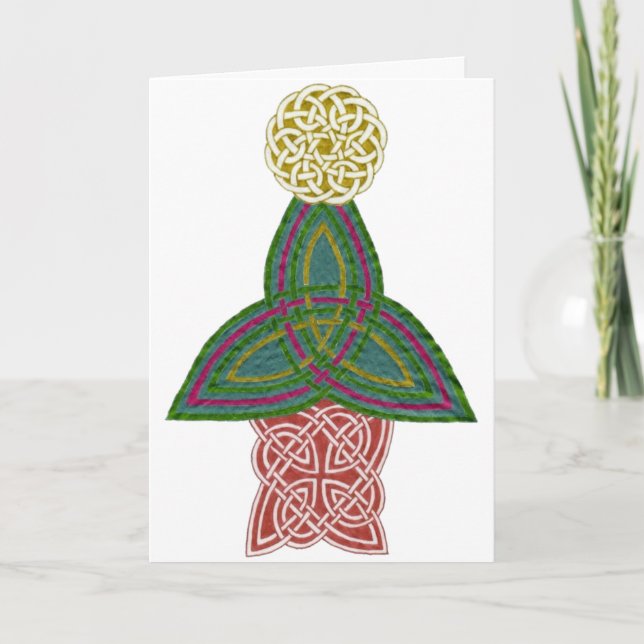 Celtic julkort helgkort (Framsida)