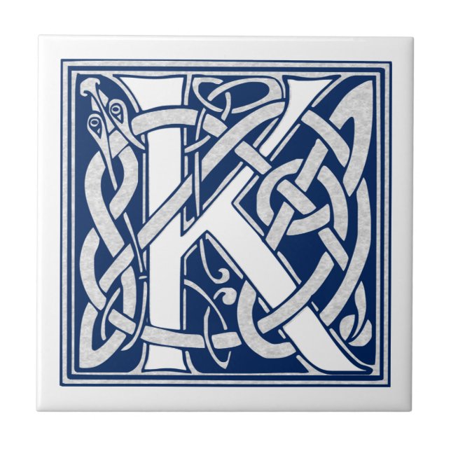 Celtic K Monogram Kakelplatta (Framsidan)