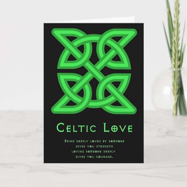 Celtic Kärlek Greeting Card Kort (Framsida)