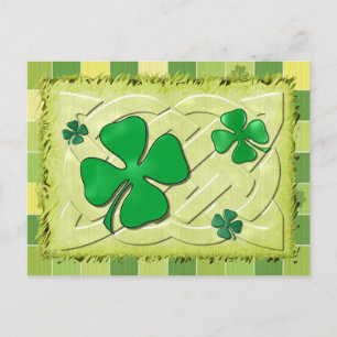 Celtic Klöver Irish 3D Vykort