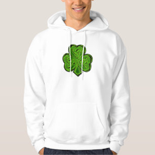 CELTIC KLÖVER SHAMROCK Irish-stil Hoodie