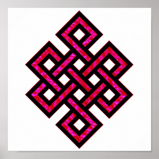 Celtic Knot 10 Red Poster (Framsidan)