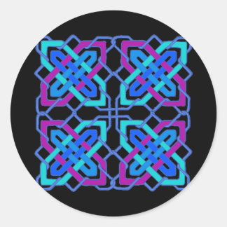 Celtic Knot 3 Black Runt Klistermärke
