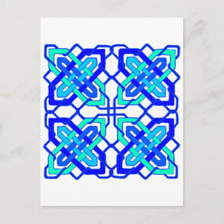Celtic Knot 3 Blue Vykort