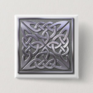 Celtic Knot 4 square-silver Knapp