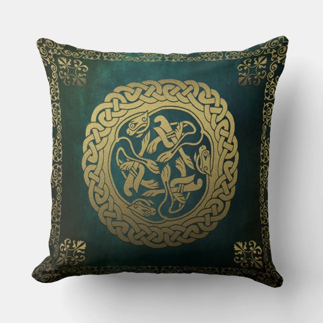 Celtic Knot Animals Dekorativ kudde (Framsida)