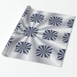 Celtic Knot Blue Metallic Presentpapper