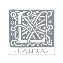 Celtic Knot Brev L Monogram med ditt namn