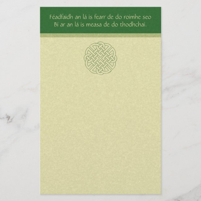 Celtic Knot Brevpapper (Framsida)