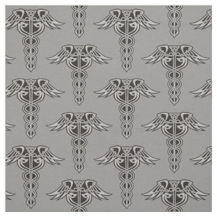Celtic Knot Caduceus Fabric Tyg