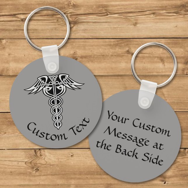 Celtic Knot Caduceus Keychain Nyckelring (Skapare uppladdad)