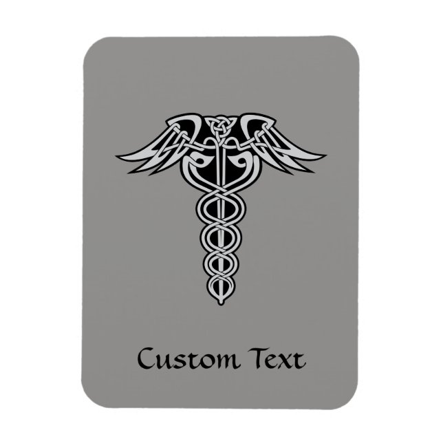 Celtic Knot Caduceus Magnet (Vertikal)