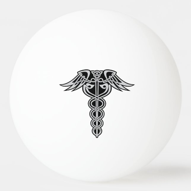 Celtic Knot Caduceus Pingisboll (Framsidan)