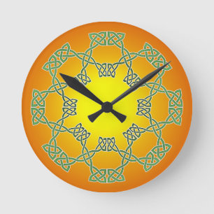 Celtic Knot Clock Rund Klocka