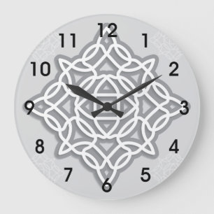 Celtic Knot Clock Stor Klocka