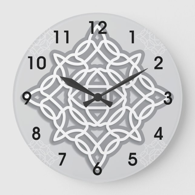 Celtic Knot Clock Stor Klocka (Framsida)
