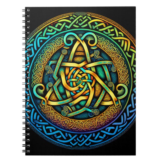 Celtic Knot Colorful Knotwork Anteckningsbok (Framsidan)