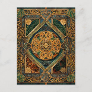 Celtic Knot Colorful Knotwork Vykort