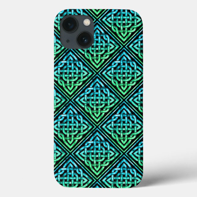 Celtic Knot - Diamond Blue Grönt (Baksida)