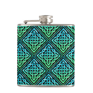 Celtic Knot - Diamond Blue Grönt Fickplunta