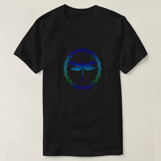 Celtic Knot Dragonfly T Shirt (Design framsida)