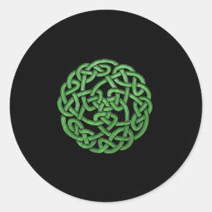 Celtic Knot Feis tävlingar - irländska dansare Runt Klistermärke