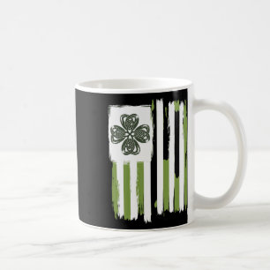 Celtic Knot Fyrklöver Rand Design St Pat Kaffemugg