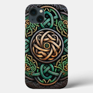 Celtic Knot Grönt Guld Knotwork