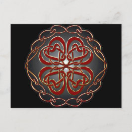 Celtic Knot Hearts Vykort