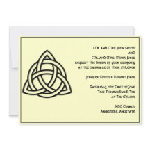 Celtic Knot in Black Ivory Wedding bjudande