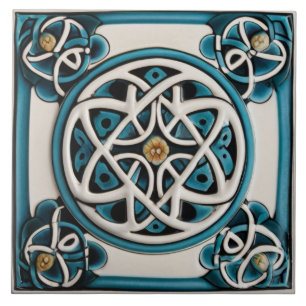 Celtic Knot Inspired Turcos and White Kakelplatta