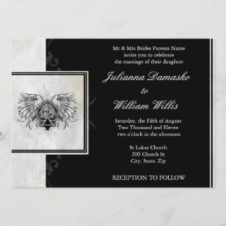 Celtic Knot Irish Gaelic bröllopsinbjudning Inbjudningar