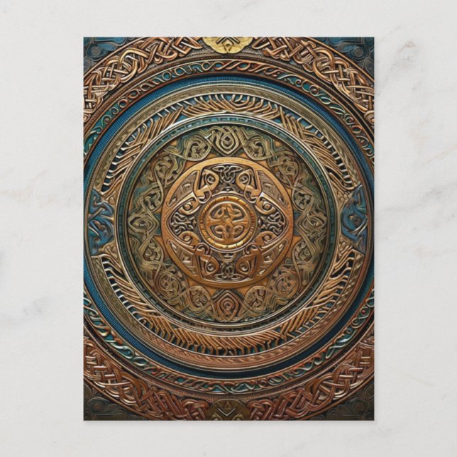 Celtic Knot Knotwork Vykort (Framsida)