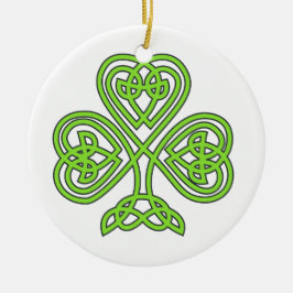 Celtic Knot Kor Träd Julgransprydnad Keramik