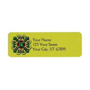Celtic Knot Label Returadress Etikett