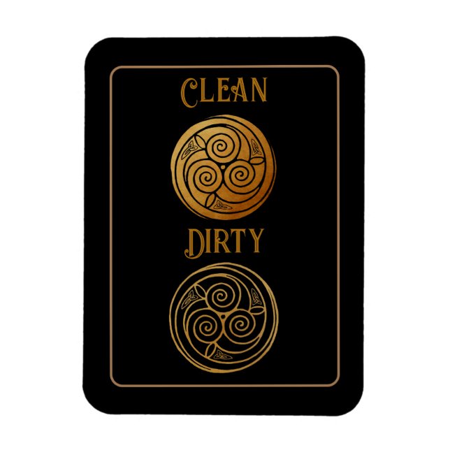 Celtic Knot Mandala Dishwasher Magnet (Vertikal)