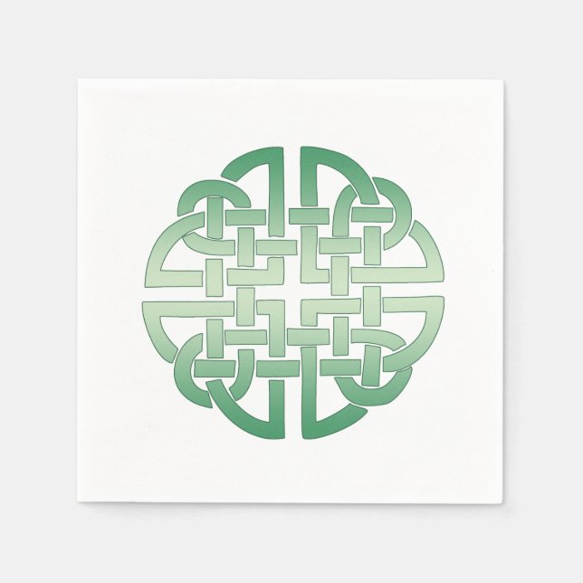 Celtic Knot Mönster på redigerbar bakgrund färg Pappersservett (Framsidan)