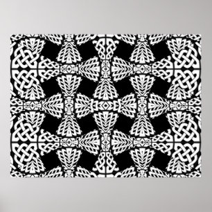 Celtic Knot mönster Poster