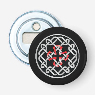 Celtic Knot Red Metallic Flasköppnare