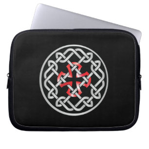 Celtic Knot Red Metallic Laptop sleeve