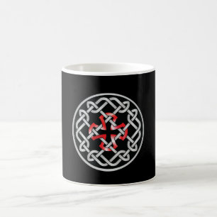 Celtic Knot Red Metallic Mugg